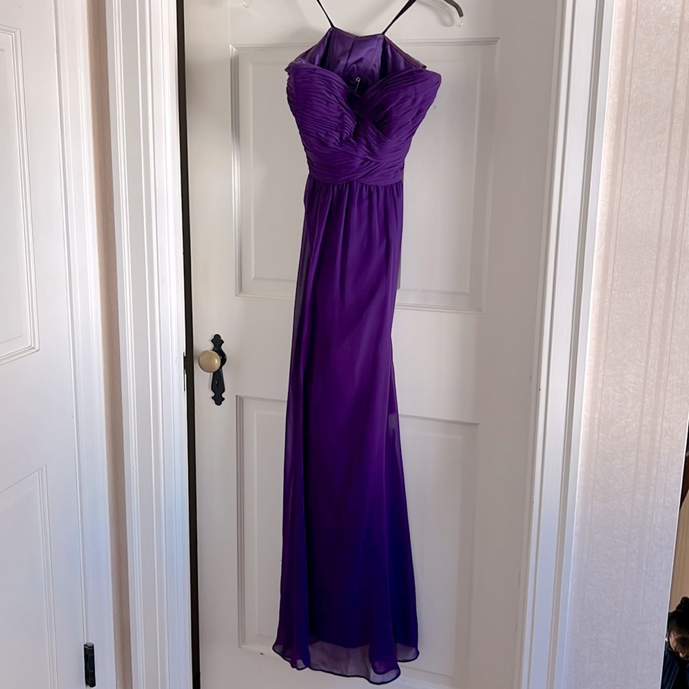 Purple long gown